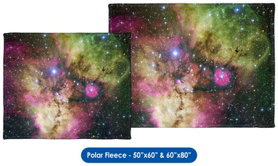 NGC 2467 and Surroundings - Throw Blanket / Tapestry Wall Hanging