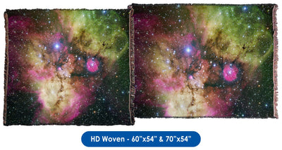 NGC 2467 and Surroundings - Throw Blanket / Tapestry Wall Hanging