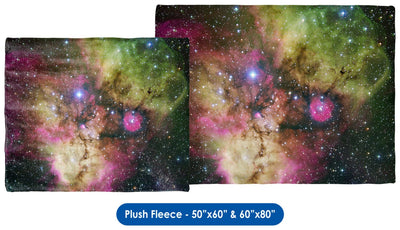 NGC 2467 and Surroundings - Throw Blanket / Tapestry Wall Hanging