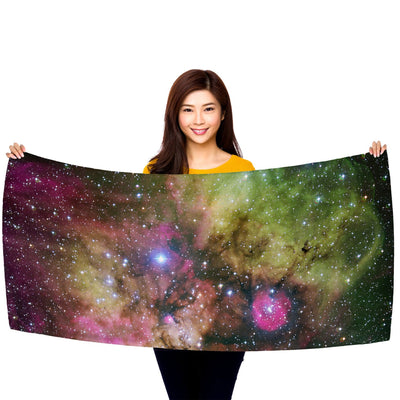 NGC 2467 and Surroundings 30" x 60" Microfiber Beach Towel