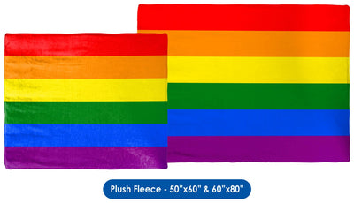 LGBTQ Pride Flag Throw Blanket / Tapestry Wall Hanging