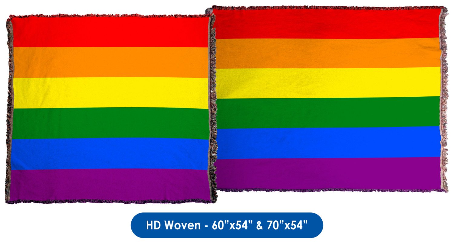 LGBTQ Pride Flag Throw Blanket / Tapestry Wall Hanging