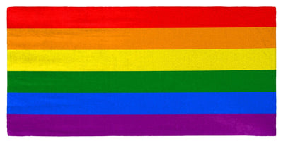 LGBTQ Pride Flag 30" x 60" Microfiber Beach Towel