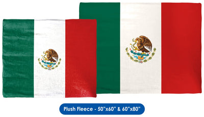 Mexican Flag Throw Blanket / Tapestry Wall Hanging