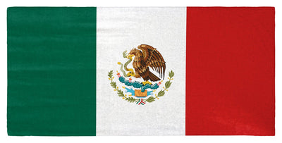 Mexican Flag 30" x 60" Microfiber Beach Towel