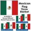 Mexican Flag Throw Blanket / Tapestry Wall Hanging