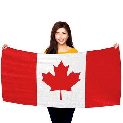 Canada Flag 30" x 60" Microfiber Beach Towel