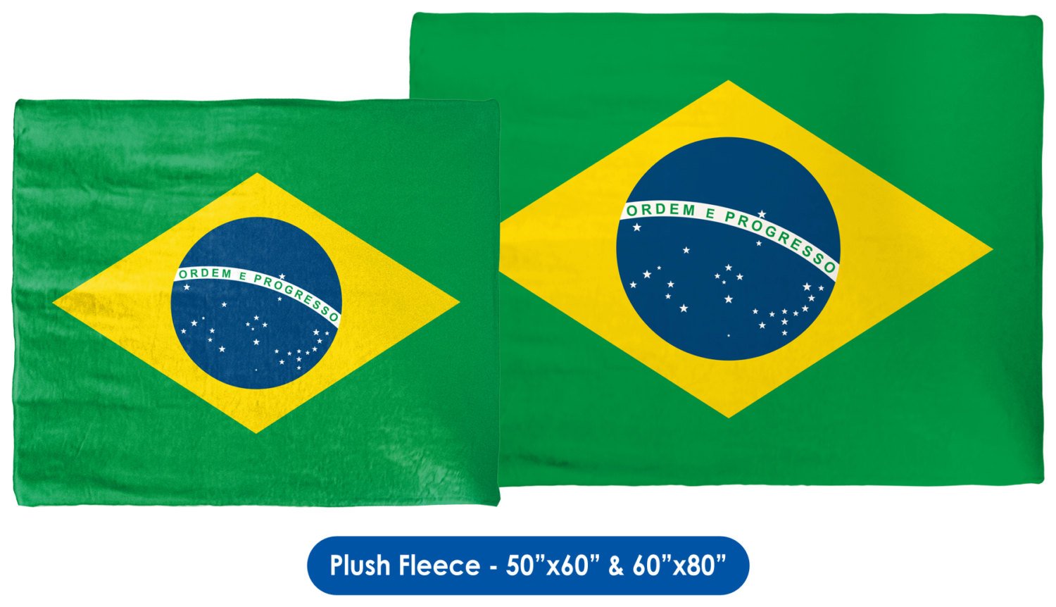 Brazil Flag Throw Blanket / Tapestry Wall Hanging