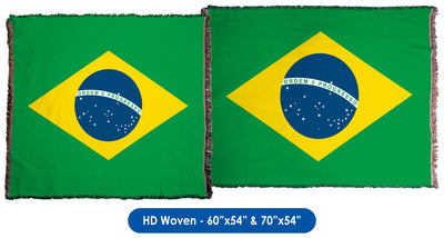 Brazil Flag Throw Blanket / Tapestry Wall Hanging