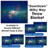 Downtown Milky Way - Throw Blanket / Tapestry Wall Hanging