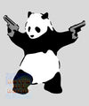 Banksy, Panda with Guns - Canvas Wrap Print