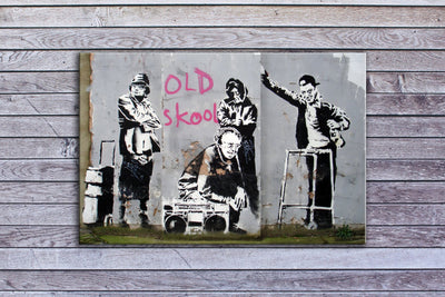 Banksy, Old Skool Elders - Canvas Wrap Print
