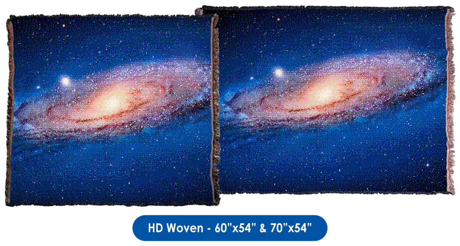 The Andromeda Galaxy for NES, Pixel Art - Throw Blanket / Tapestry Wall Hanging