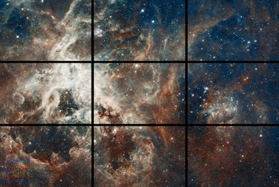 30 Doradus Nebula - 72" x 48", GIANT 9-Piece Canvas Wall Mural