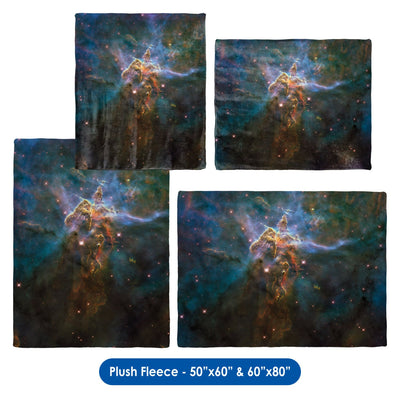 Mystic Mountain, HD Hubble Image - Throw Blanket / Tapestry Wall Hanging