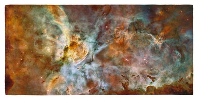 The Carina Nebula, Star Birth in the Extreme (Color) - 30" x 60" Microfiber Beach Towel