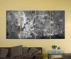 The Carina Nebula, Star Birth in the Extreme (Grayscale) - 72" x 36", 4-Piece Split Canvas Wall Mural