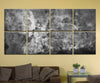 The Carina Nebula, Star Birth in the Extreme (Grayscale) - 80" x 40", GIANT 8-Piece Canvas Wall Mural