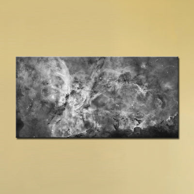 The Carina Nebula, Star Birth in the Extreme (Grayscale) (24" x 36") - Canvas Wrap Print