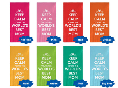 Keep Calm You&#39;re The World&#39;s Best Mom - 30" x 60" Microfiber Beach Towel