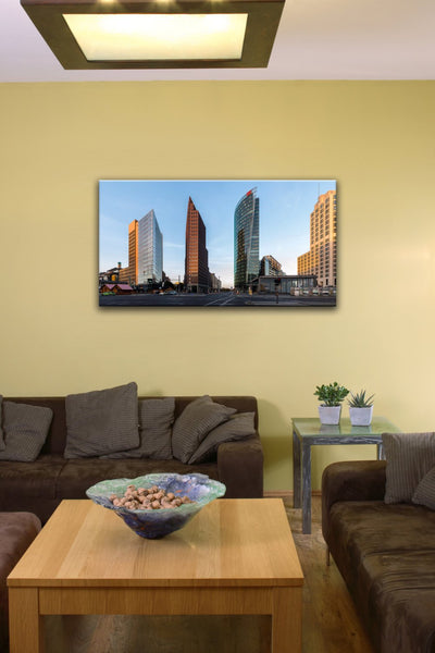 Potsdamer Platz, Berlin - Panorama Canvas Wrap Print