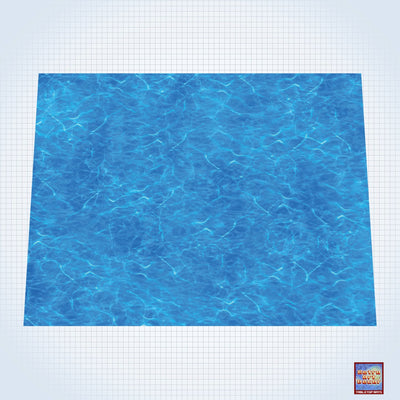 Clear Seas - #GM201 - 60" x 80" (4&#39; x 6&#39; plus) Fleece Table Top Gaming Mat