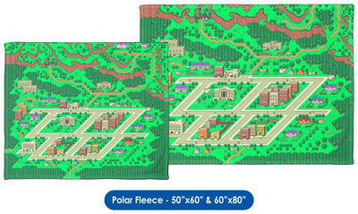 EarthBound, Onett Map - Throw Blanket / Tapestry Wall Hanging