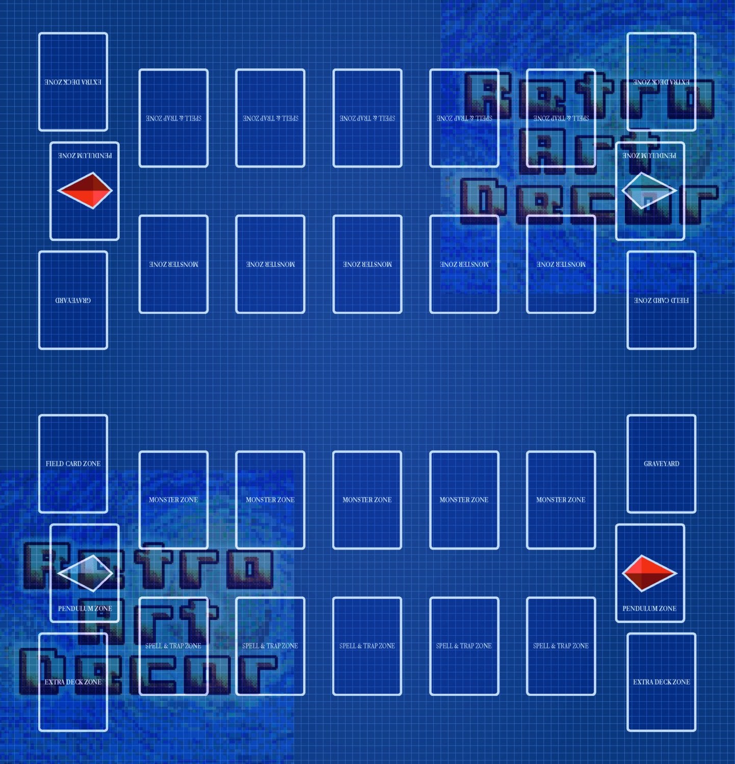 YGO TCG Two-Player Battle Mat (25" x 26")