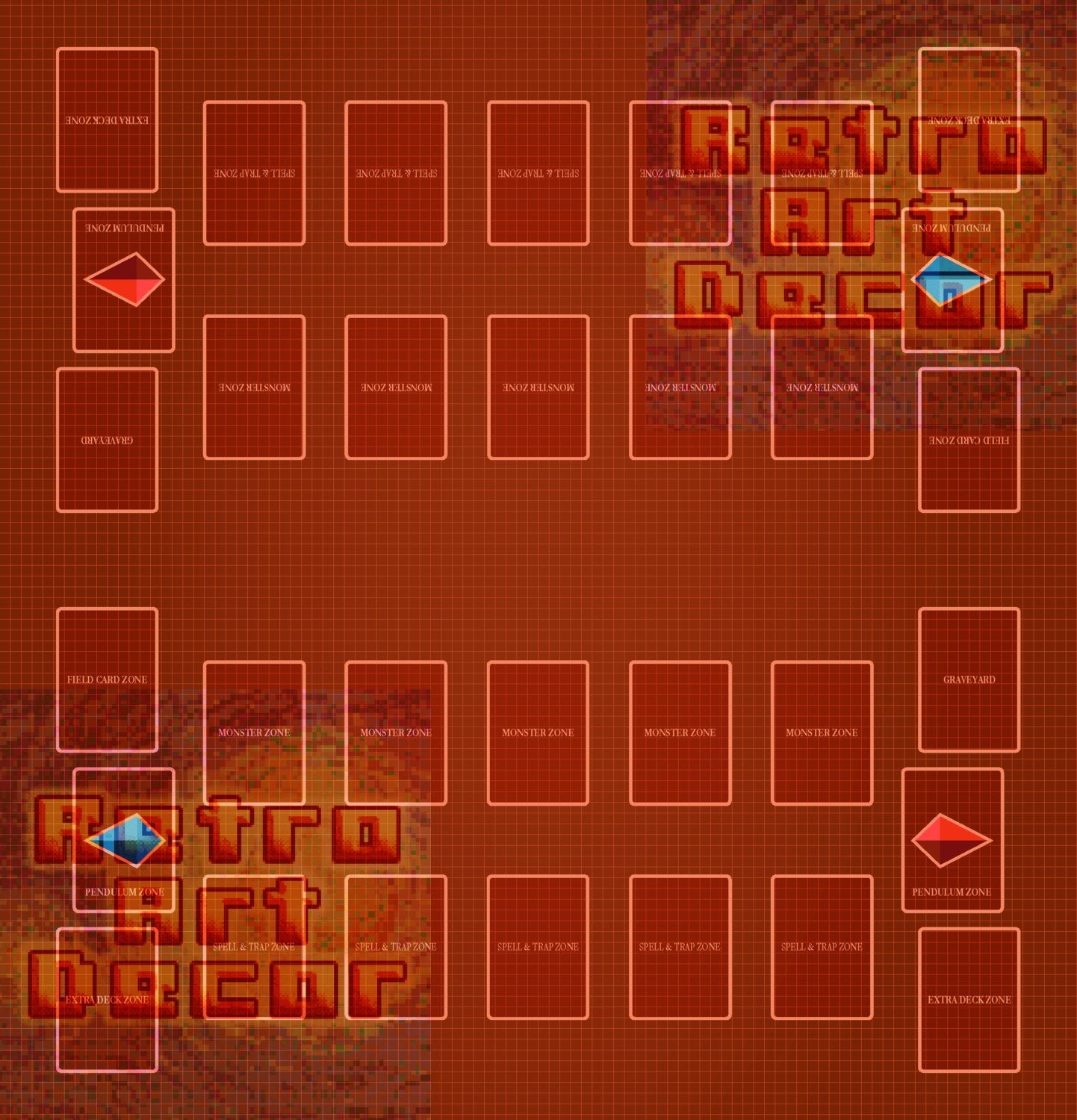 YGO TCG Two-Player Battle Mat (25" x 26")