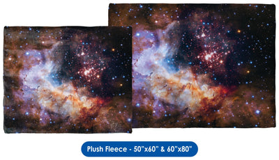 Celestial Fireworks, Hubble 25th Anniversary HD Space Photo - Throw Blanket / Tapestry Wall Hanging