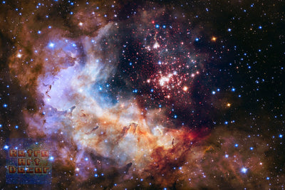 Celestial Fireworks, Hubble 25th Anniversary HD Space Photo (16" x 24") - Canvas Wrap Print