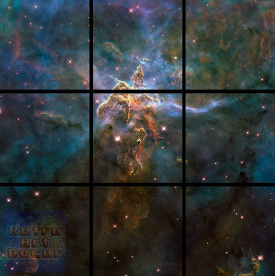 Mystic Mountain, HD Hubble Image - MASSIVE 9 Piece Canvas Wall Mural