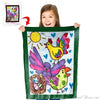 Kids' Creations - Turn Your Child's Drawing Into A 30" X 40" Plush Fleece Mini Blanket