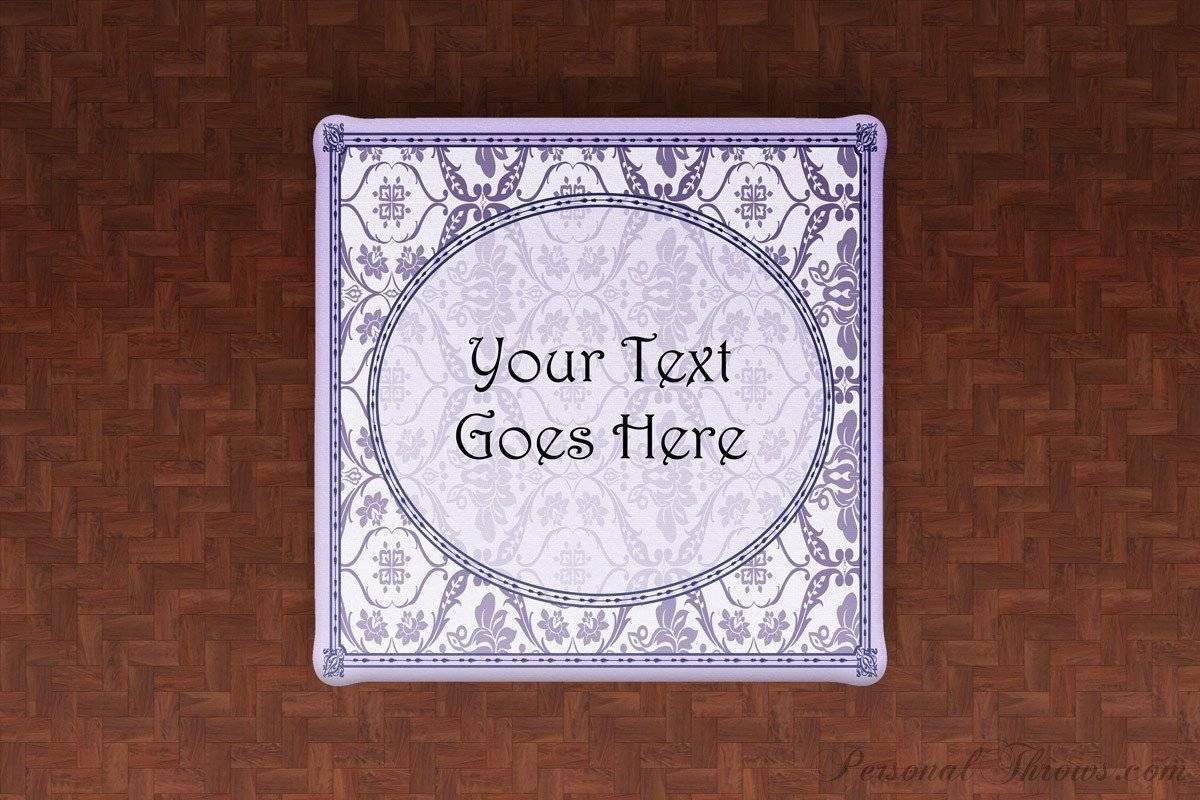 Mother's Day Gifts,Photo Home & Office - Custom Text Floral Damask Linen Table Cloth