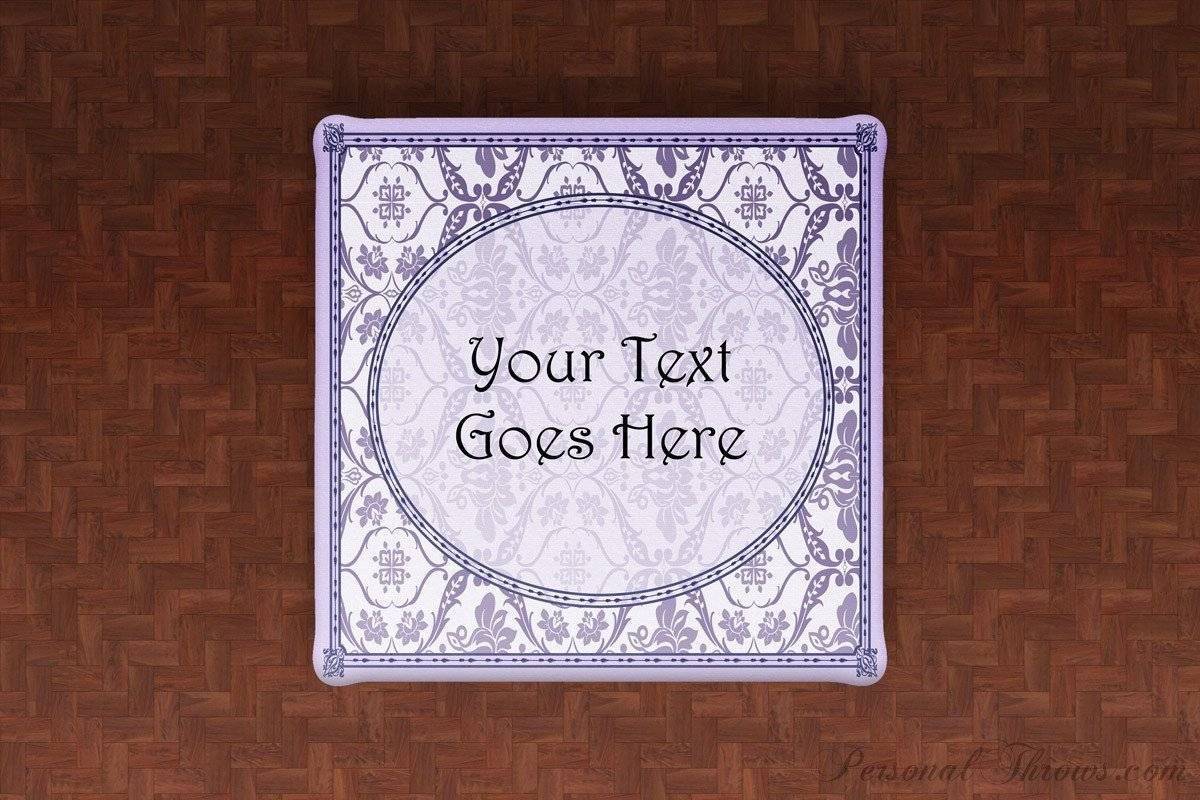 Mother's Day Gifts,Photo Home & Office - Custom Text Floral Damask Linen Table Cloth