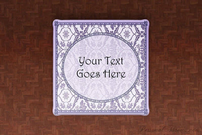 Mother's Day Gifts,Photo Home & Office - Custom Text Floral Damask Linen Table Cloth