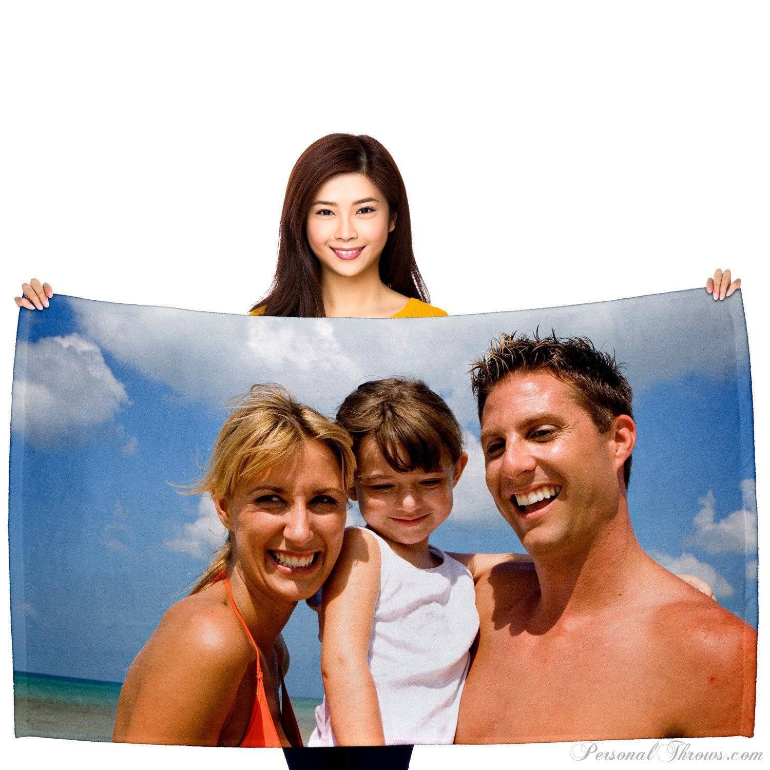 MicoFiber Velour Beach Towel for Sublimation Printing - 30 x 60