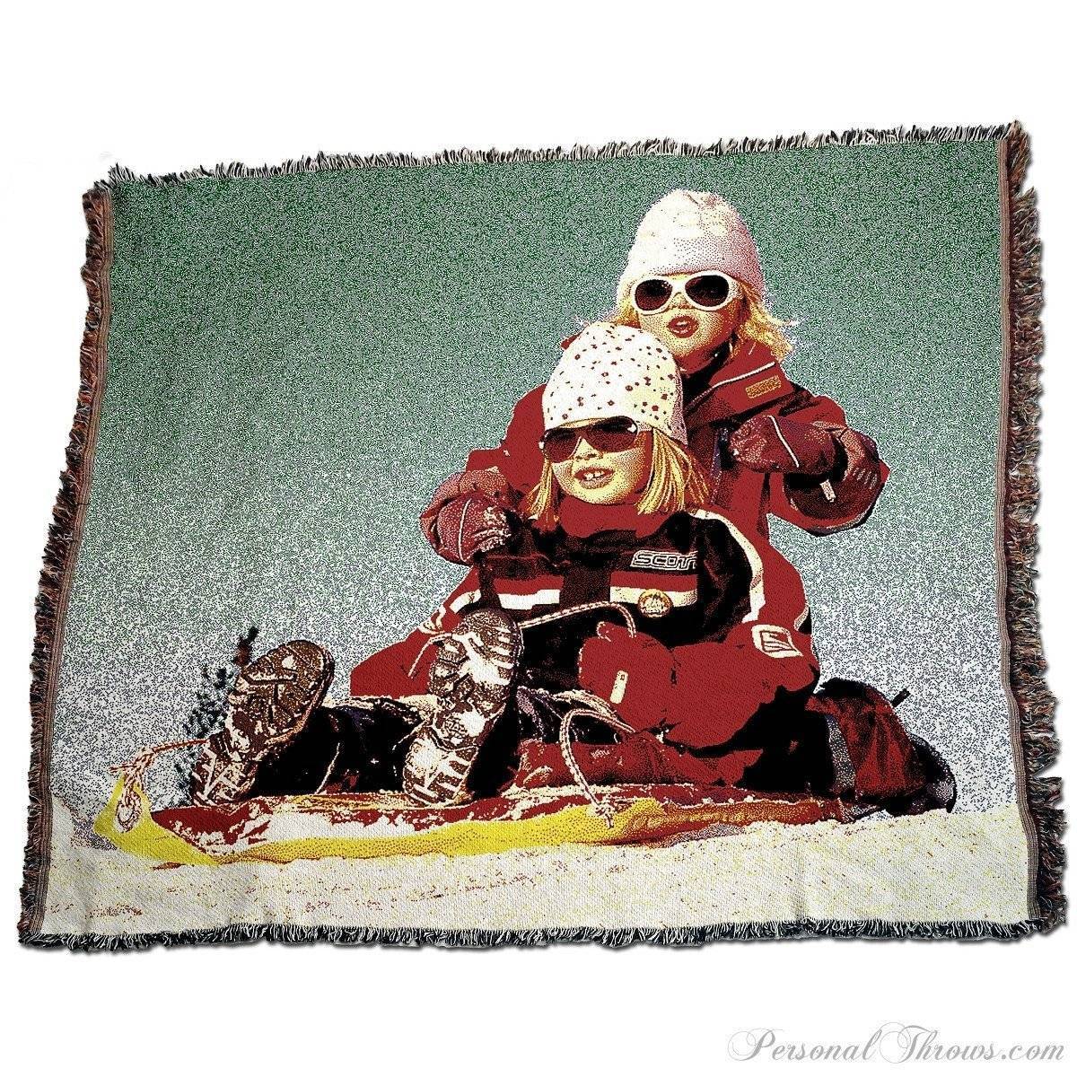 Jacquard Woven Photo Blanket 60" x 50" (Medium)