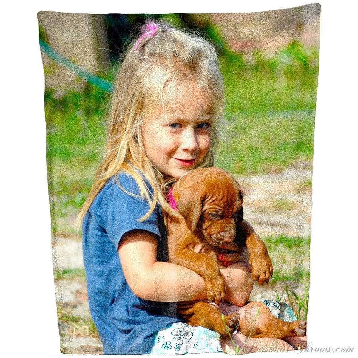 Photo Blankets,Holiday Gifts,Mother's Day Gifts - Plush Fleece Photo Blanket - 50" X 60"