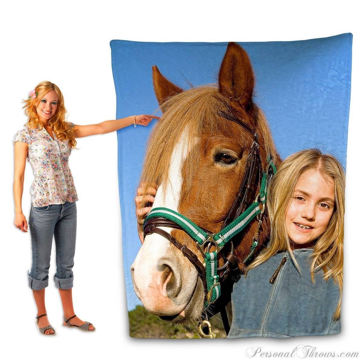 Plush fleece Photo Blanket- 60" x 80"