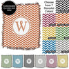Photo Blankets,Monogrammed Gifts,Mother's Day Gifts - Chevron Monogrammed HD Woven Blanket - 60" X 54"