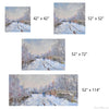 Photo Home & Office,Holiday Gifts - Claude Monet's "Snow At Argenteuil, 1875", Linen Table Cloth