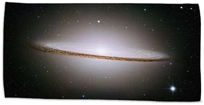 Photo Towels,Designer Gifts - M104, The Sombrero Galaxy Beach Towel - 30" X 60"