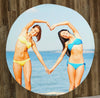 Photo Towels,Mother's Day Gifts,Valentine's Day Gifts - 60" Round Photo Beach Towel